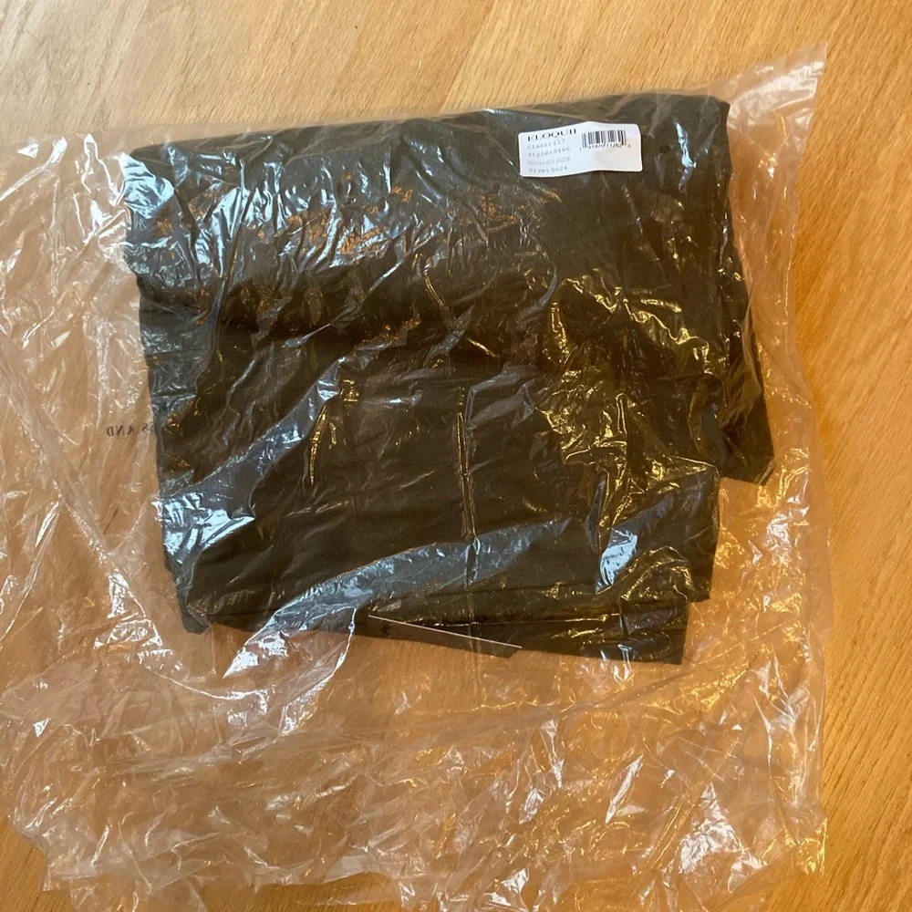 NWT Eloquii Olive Wide-Leg Paperbag Waist Trousers - Linen Blend - 24 - Picture 7 of 8